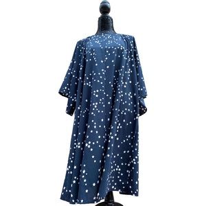 ASOS Curve Blue Star Print Swing Dress